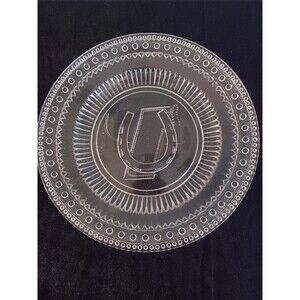 Antique Late 1880's Glass Plate Adams & Co Horseshoe Anchor Prayer Rug